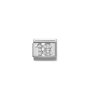 Nomination Classic Link Ατσάλι Ασημί Με Ασήμι 925 και Ζιργκόν 330304/18