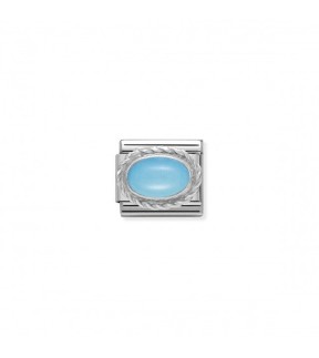 Nomination Classic Link Ατσάλι Ασημί Με Ασήμι 925 Και Πολύτιμο Λίθο 330503/06