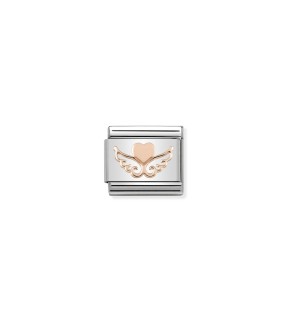 Nomination Composable Classic Link Ατσάλι Ασημί Με Ροζ Χρυσό 9Κ 430104/01