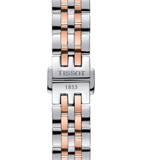 Ρολόι TISSOT Le Locle Automatic Small Lady Με Ροζ Χρυσό-Ασημί Ατσάλινο Μπρασελέ T41.2.183.33