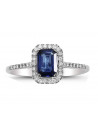 VITOPOULOS Ring White Gold 18Ct With Sapphire and Diamond Stones