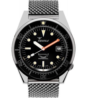 Ρολόι SQUALE Classic Mesh Με Αυτόματο Μηχανισμό Και Ασημί Ατσάλινο Μπρασελέ 1521CL.ME20