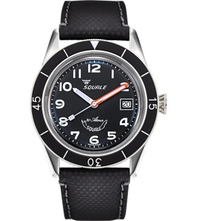 Ρολόι SQUALE Sub-39 Black Arabic Με Αυτόματο Μηχανισμό Και Μαύρο Υφασμάτινο Λουράκι SUB-39MON