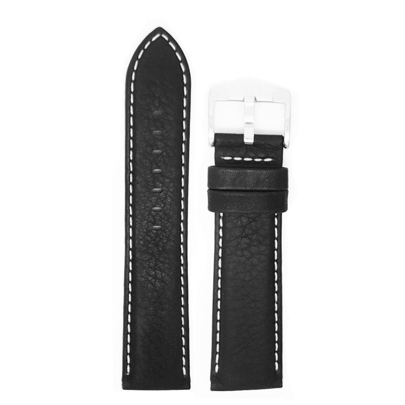 ZRC Aviator XL Black Leather Strap 24mm