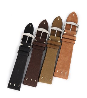 ZRC Saint Louis Vintage Brown Leather Strap 20mm 7302003ST13