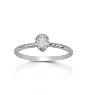 Engagement Ring White Gold 18Ct With Diamonds