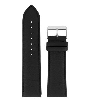 TZEVELION Black Leather Strap 26mm