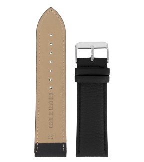 TZEVELION Black Leather Strap 26mm