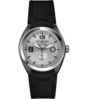 AVIATOR MIG-25 Black Leather Strap M.1.05.0.013.4