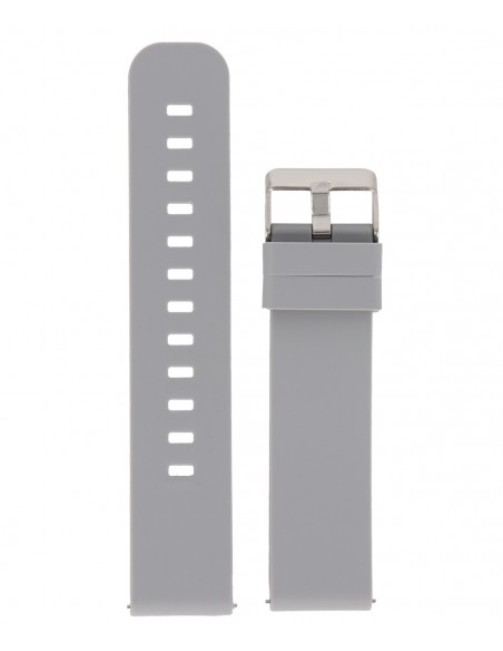 DILOY Grey Silicone Strap 22mm