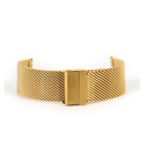 20MM THICK YELLOW GOLD MESH BRACELET