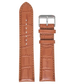 TZEVELION Light Brown Croco Leather Strap 22mm 521.7.22
