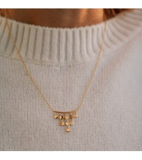 JCOU Woman Necklace Silver 925 With 14CT Gold Plating