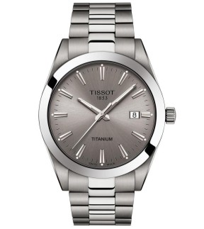 Ρολόι TISSOT Gentleman Titanium Mε Ασημί Μπρασελέ Από Τιτάνιο T127.410.44.081.00