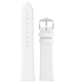 HIRSCH Toronto White Leather Strap 12mm
