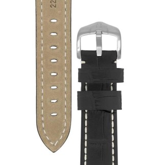 HIRSCH Knight Black Leather Strap 24mm 10902850-24