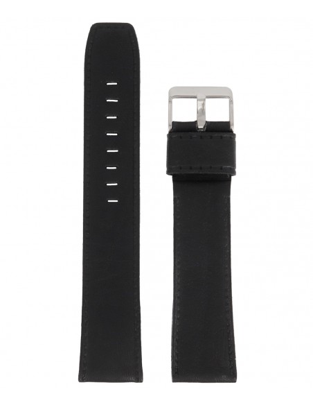 Tzevelion Black Leather Strap 22mm