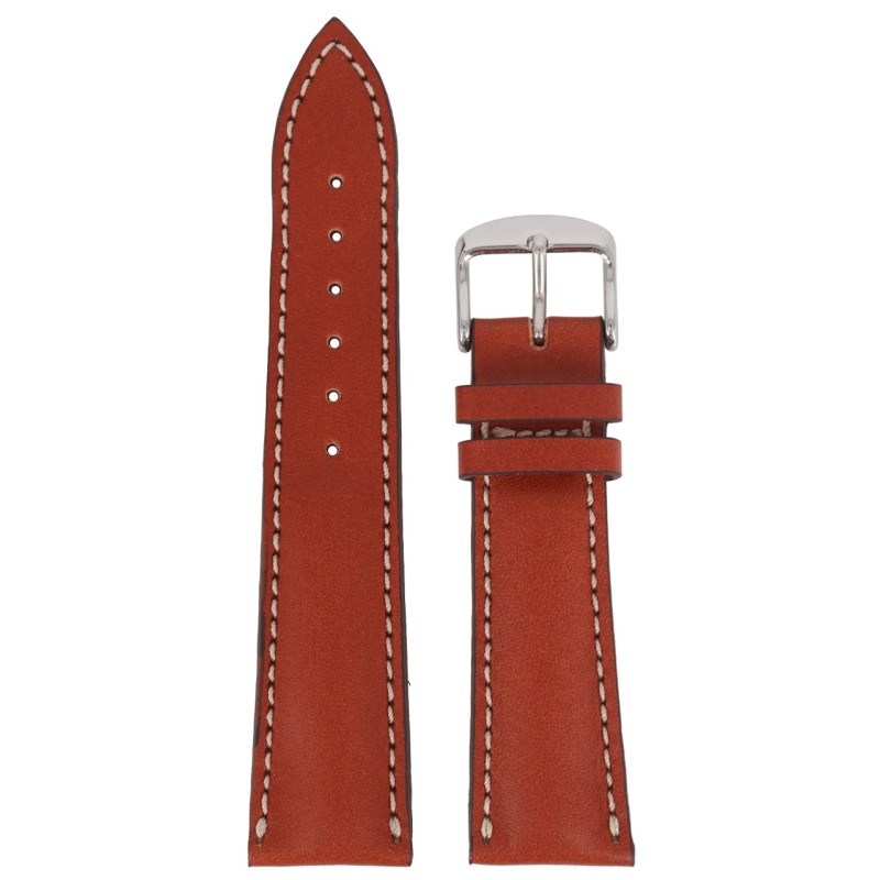 FLUCO GERMANY Brown Leather Strap 22mm