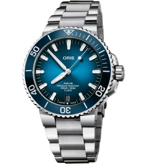 Oris Aquis Date Calibre 400 Silver Stainless Steel Bracelet