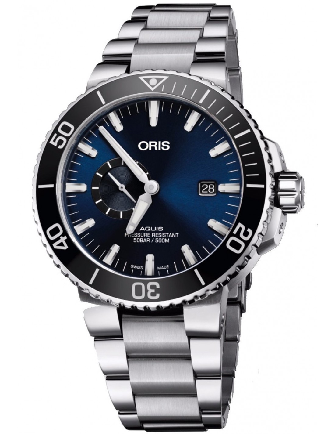 ORIS Aquis Small Second Date 01 743 7733 4135 07 8 24 05PEB