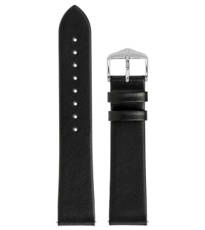 HIRSCH Toronto Black Leather Strap 12mm 03702150-12