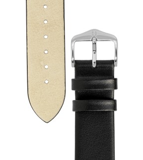HIRSCH Toronto Black Leather Strap 12mm 03702150-12