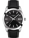 Ρολόι TISSOT Gentleman Quartz Mε Μαύρο Δερμάτινο Λουράκι T127.410.16.051.00