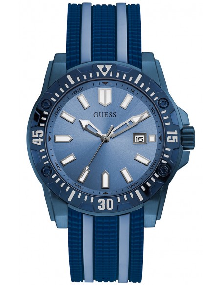 Ρολόι GUESS Skipper Με Μπλε Καουτσούκ Λουράκι GW0055G2