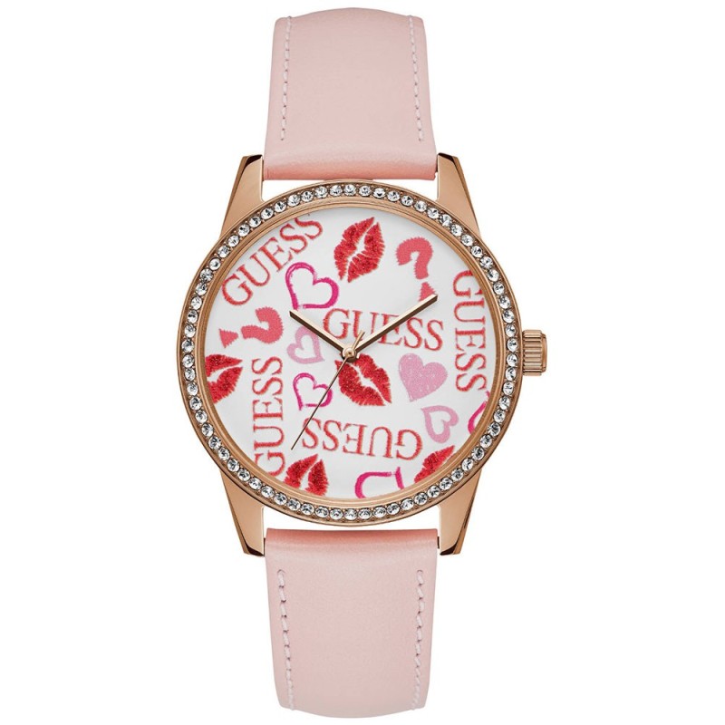 GUESS Smooch Pink Leather Strap W1206L3