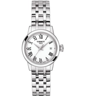 Ρολόι TISSOT Classic Dream Lady Mε Ασημί Ατσάλινο Μπρασελέ T129.210.11.013.00