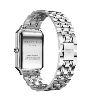 ROSEFIELD The Octagon Silver Stainless Steel Bracelet OCWSS-O41