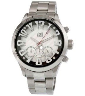 VISETTI Chronograph Silver Stainless Steel Bracelet PE-871S