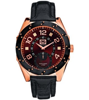 Ρολόι MARC ECKO Με Μαύρο Δερμάτινο Λουράκι E11548G1
