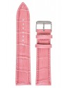 Λουράκι TZEVELION Ροζ Κροκό Δερμάτινο 18mm