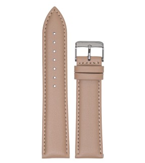 TZEVELION Beige Leather Strap 12mm