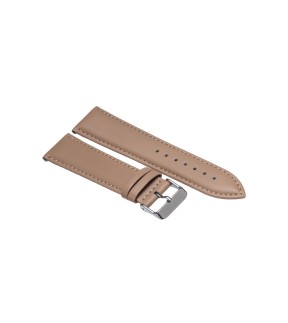 TZEVELION Beige Leather Strap 12mm