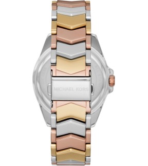 Ρολόι MICHAEL KORS Whitney Με Ροζ, Κίτρινο Χρυσό και Ασημί Ατσάλινο Μπρασελέ MK6686
