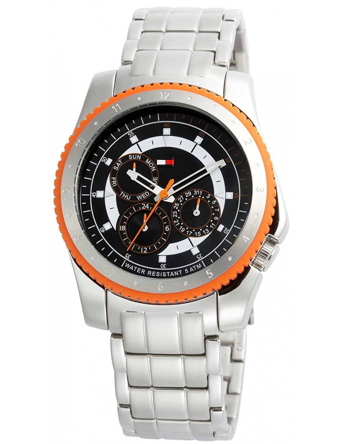 Tommy hilfiger dane grey steel clearance watch