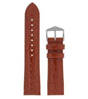 HIRSCH Crocograin Light Brown Strap  12302870-20