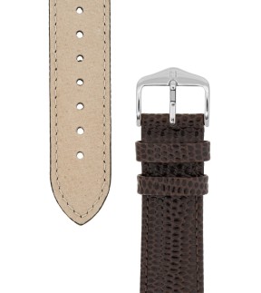 HIRSCH Rainbow Brown Leather Strap 22mm