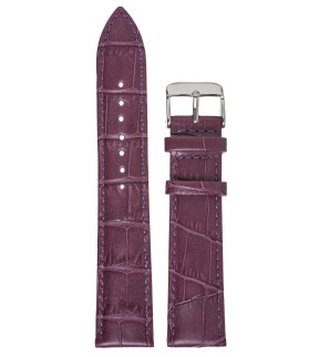 TZEVELION Purple Croco Leather Strap 12mm