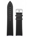 TZEVELION Black Leather Strap 24mm