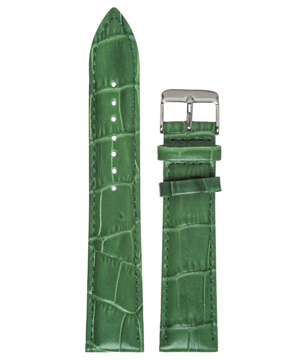 Λουράκι TZEVELION Πράσινο Κροκό Δερμάτινο 12mm