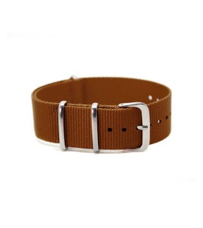NATO Brown Nylon Strap 22mm