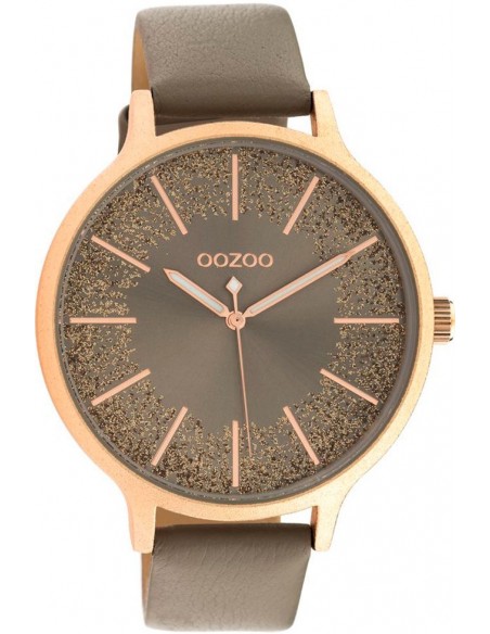 Ρολόι OOZOO Timepieces Με Καφέ Δερμάτινο Λουράκι C10567