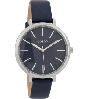 Ρολόι OOZOO Timepieces Με Μπλε Δερμάτινο Λουράκι C9699