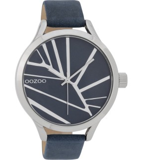 Ρολόι OOZOO Timepieces Με Μπλε Δερμάτινο Λουράκι C9681