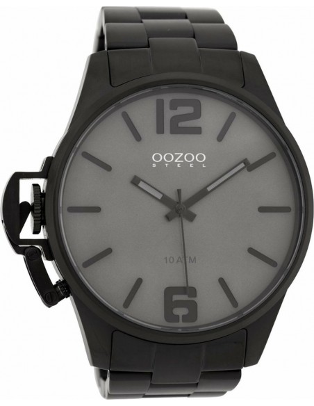 Ρολόι OOZOO Steel Με Μαύρο Ατσάλινο Μπρασελέ OSGR18