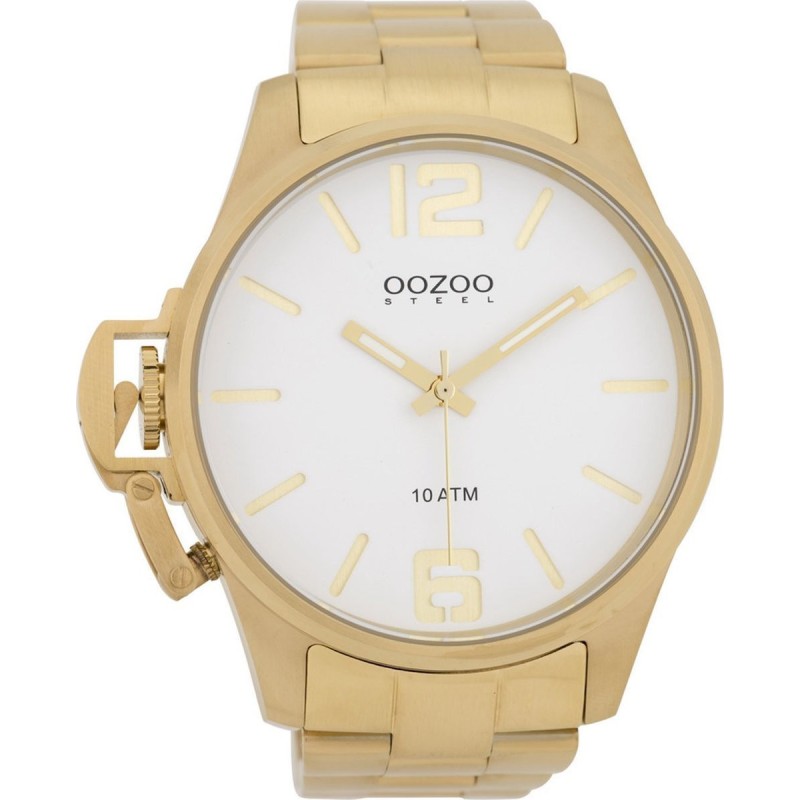 Ρολόι OOZOO Steel Με Χρυσό Ατσάλινο Μπρασελέ OSGR02