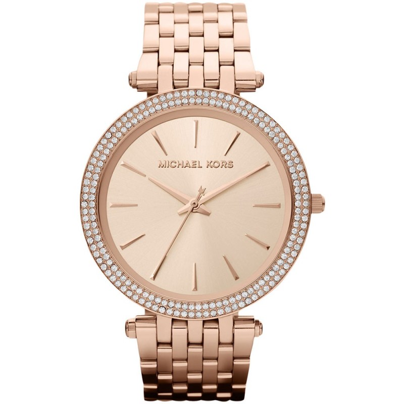 michael kors darci crystals rose gold stainless steel bracelet